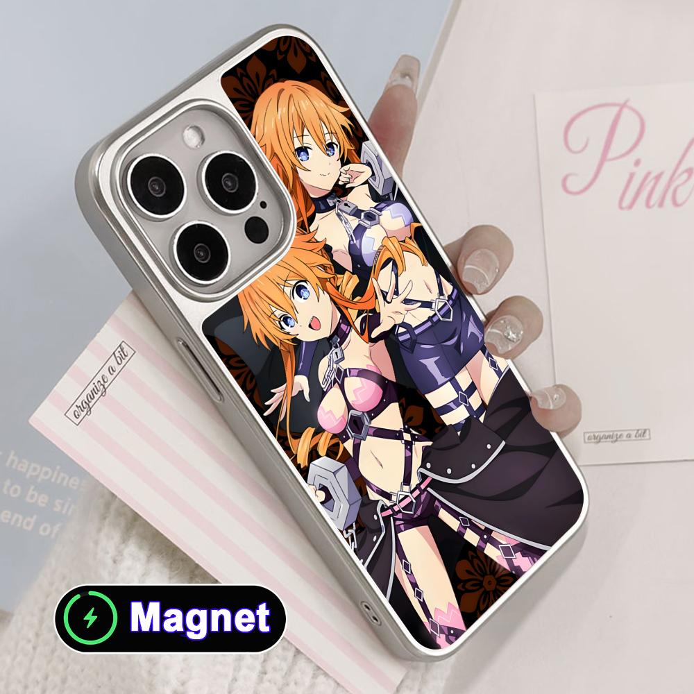 Date a Live Ямай Кагуя Покрытие серебром Чехол для мобильного телефона Magsafe для iPhone 17 16 15 14 13 12 11 Air Pro Max Plus Цветной