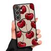 Чехол с принтом вишни для Samsung Galaxy S26 Ultra S25 FE S24 S23 S22 Plus S21 FE Магнитный Тонкий Гибридный TPU+PC Матовый Чехол для Телефона