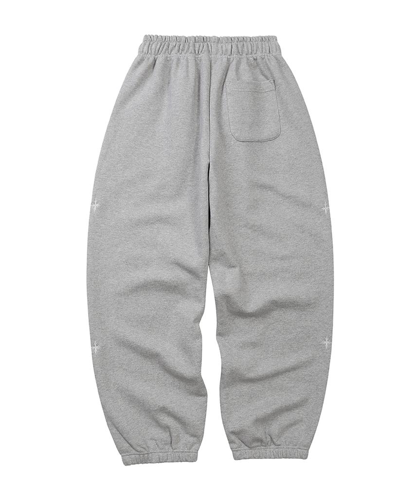 EEERRR Er Waffle Applique Long Sweat Pants (Melange)
