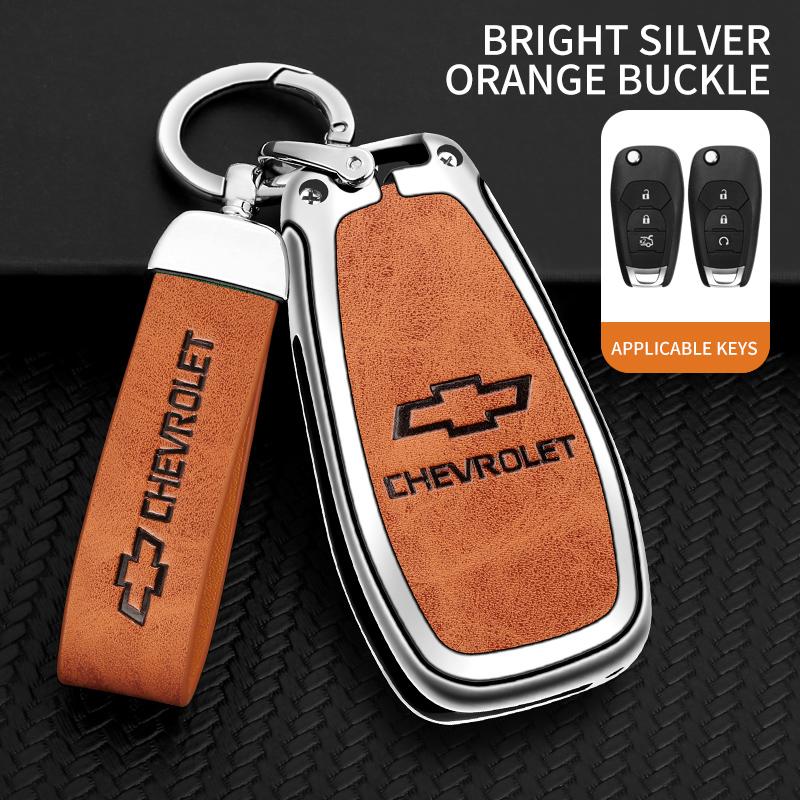 AABHO1 Alloy Car Remote Key Case Cover Shell For Chevrolet Chevy Malibu Camaro Cruze Traverse Spark Equinox Sonic Volt Bolt Accessories