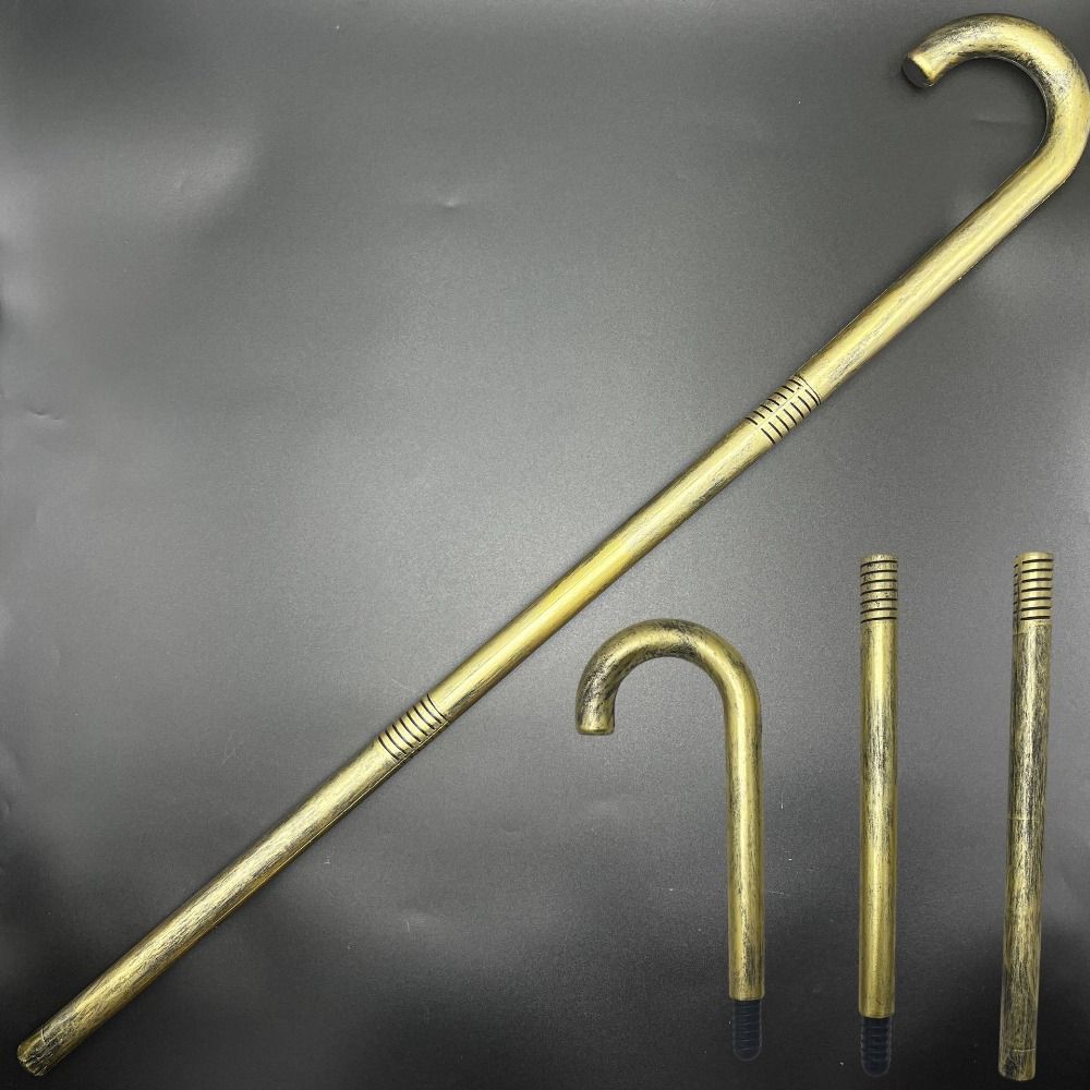 Role Play Halloween Scepter Plastic Cosplay Walking Stick Men Male Kids Costume Cane Masquerade