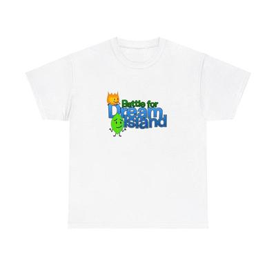 Футболка унисекс Battle For Dream Island Лифи и Файри - Веселый дизайн в стиле BFDI