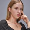 Новый простой полный бриллиантовый набор украшений в виде снежинки Серьги с темпераментом Креативный подарок на День святого Валентина Аксессуары
