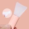 Двойная силиконовая щетка для маски для лица с мягкой головкой и скребком, встроенная палочка для размешивания грязевой пленки двойного назначения, инструмент для самостоятельного нанесения косметической пленки