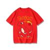 Adult and Childrens Pokémon Cartoon Multistyle Pure Cotton Short Sleeves Loose Casual Couple Tshirts