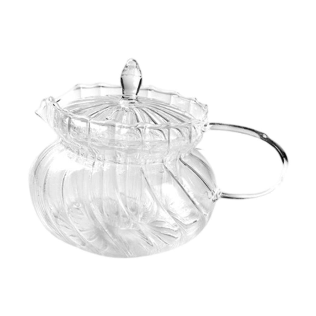 Glass Teapot Tea Glassware Borosilicate Long Last Use Removable Tea Strainer