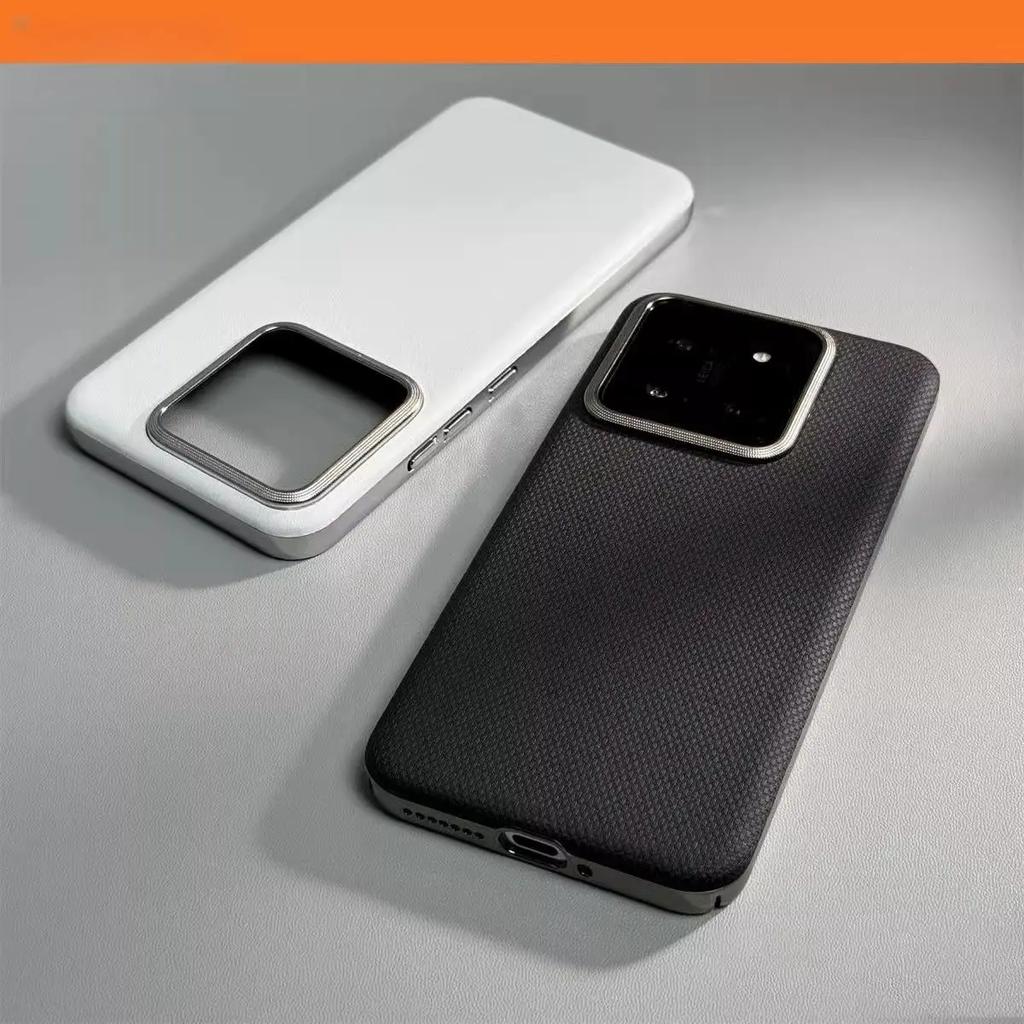 Роскошный чехол-книжка с магнитом и текстурой PU кожи Kona для Xiaomi 14 Pro Mi 14 Ultra Mi14, с металлической рамкой для камеры, деловой жесткий чехол