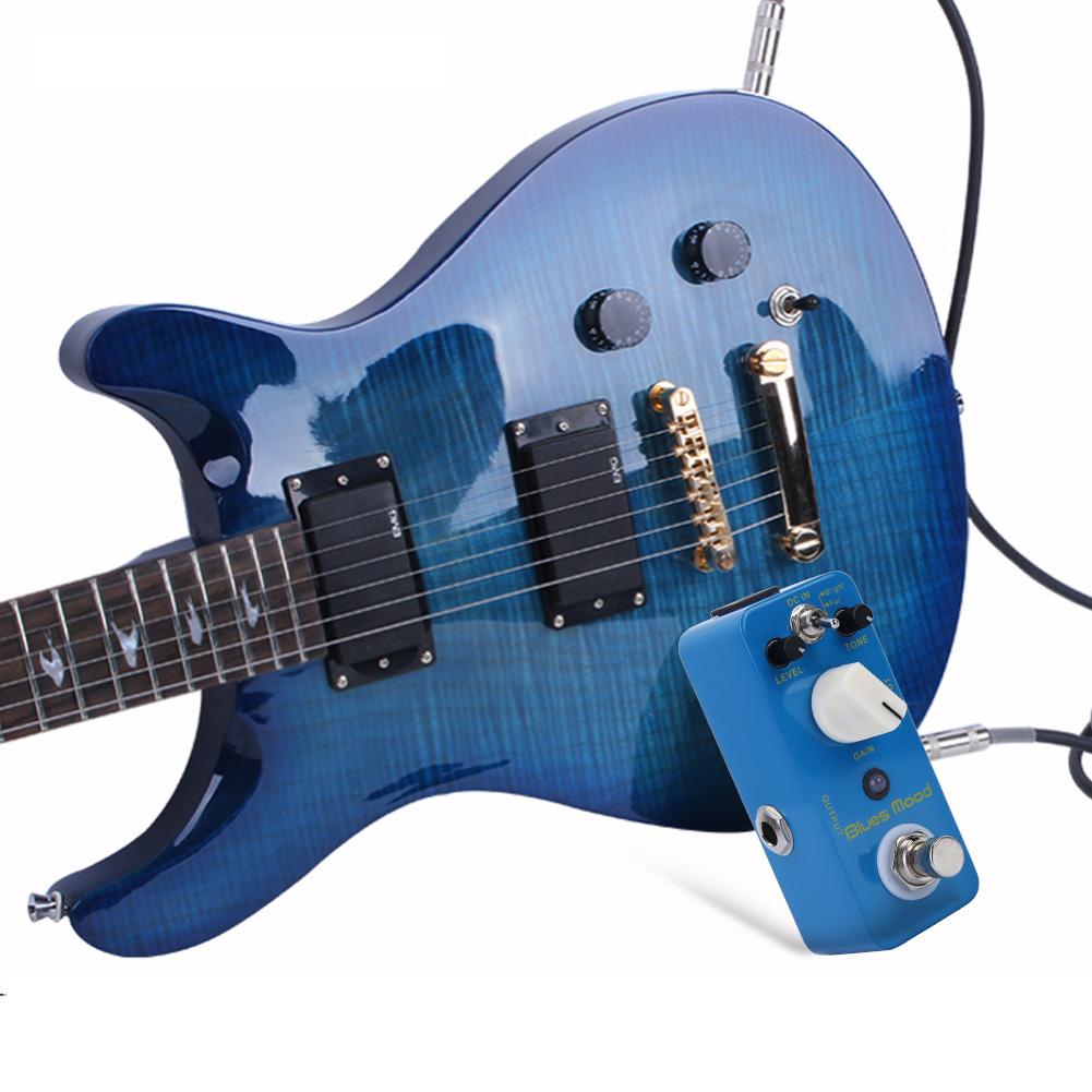 Педаль гитарного эффекта овердрайв в стиле блюз, 2 режима(Яркий Жир) Тру байпас Цельнометаллический корпус