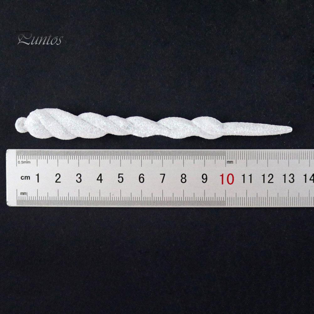 12 шт. имитация поддельной сосульки с веревкой, подвесное украшение для рождественской елки