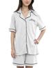 Yoimira Summer Loungewear Short Sleeve Pajamas Stylish Cotton Women's Set, Open-Front Pajamas,