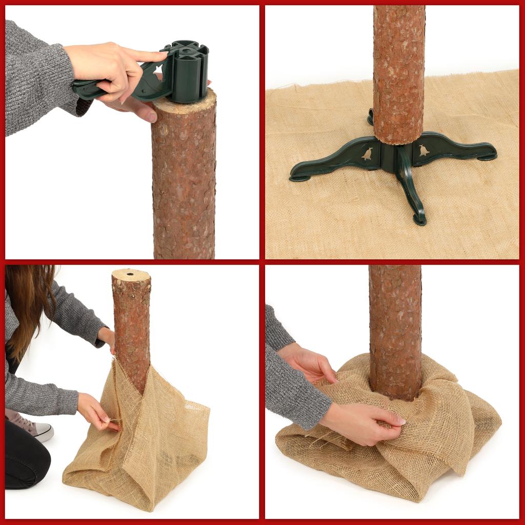 KADAX Artificial Christmas Tree On a Trunk 220 Cm Natural Spruce