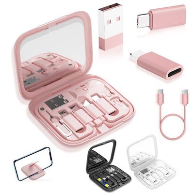 USB-адаптер, чехол с несколькими кабелями для зарядки, чехол с кабелем передачи данных и подставкой для телефона, SIM-карта 9-в-1