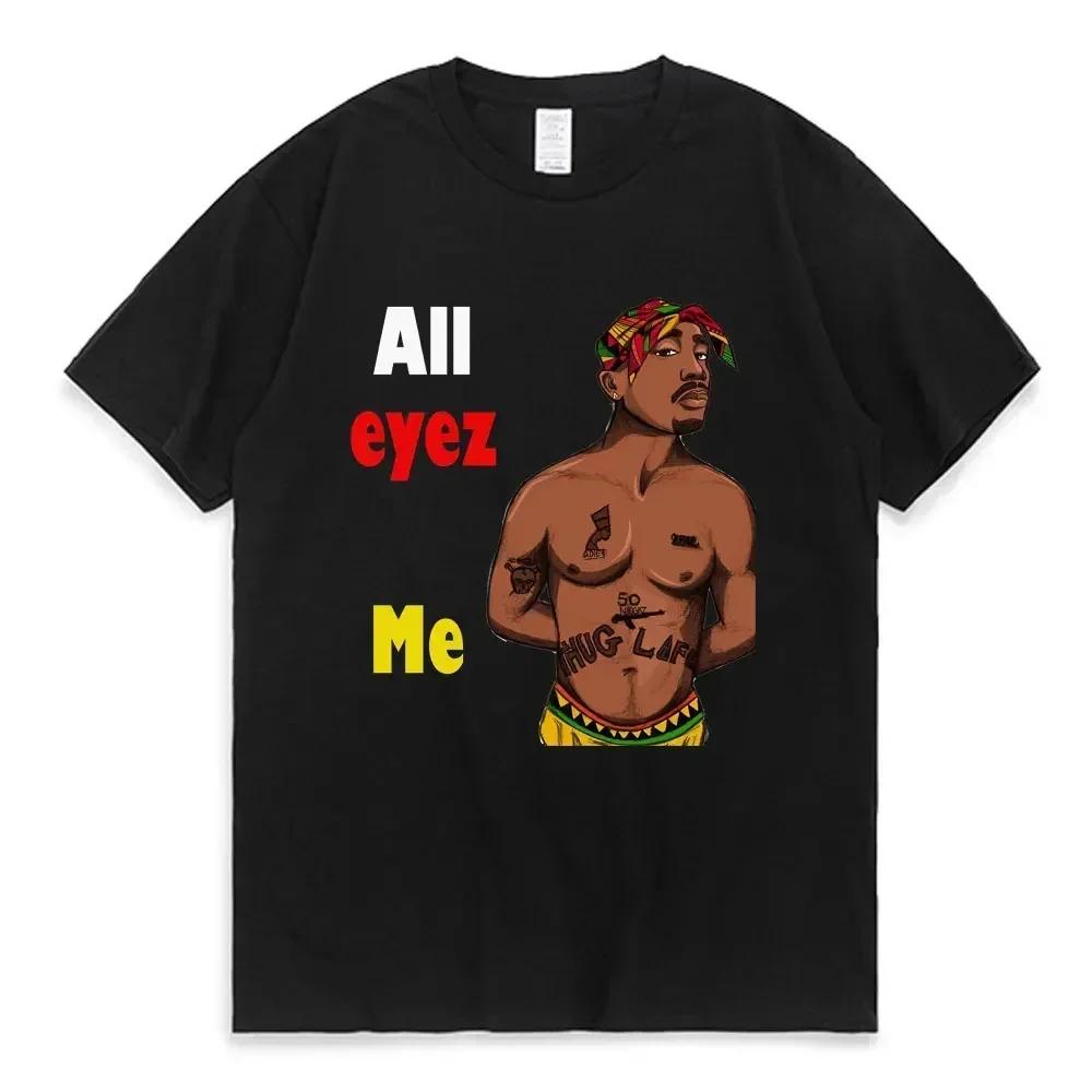 2026 Summer New Fashion Tshirt Rapper Tupac Tops Hip Hop Streetwear Tshirt Unisexs Unisexs Clothing T Shirt