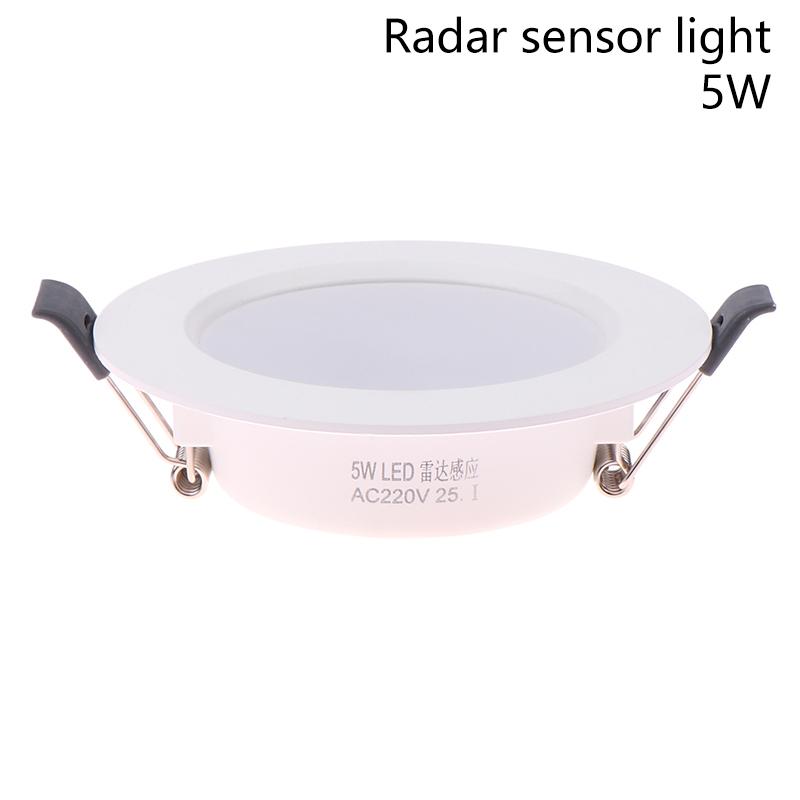 Motion Sensor Spot Led Downlight Lamparas 220V Ceiling Light 5W 7W 9W Warm/Cold White Panel Light For Hallway Stair Depot