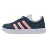 Questar Flow Split Suede Comfortable Abrasion Resistant Low Top Skateboard Shoes Women's Blue Pink (Unisex) Skate Shoes EG4111