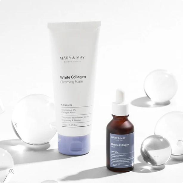 Mary&May Очищающая пенка с белым коллагеном 150 мл