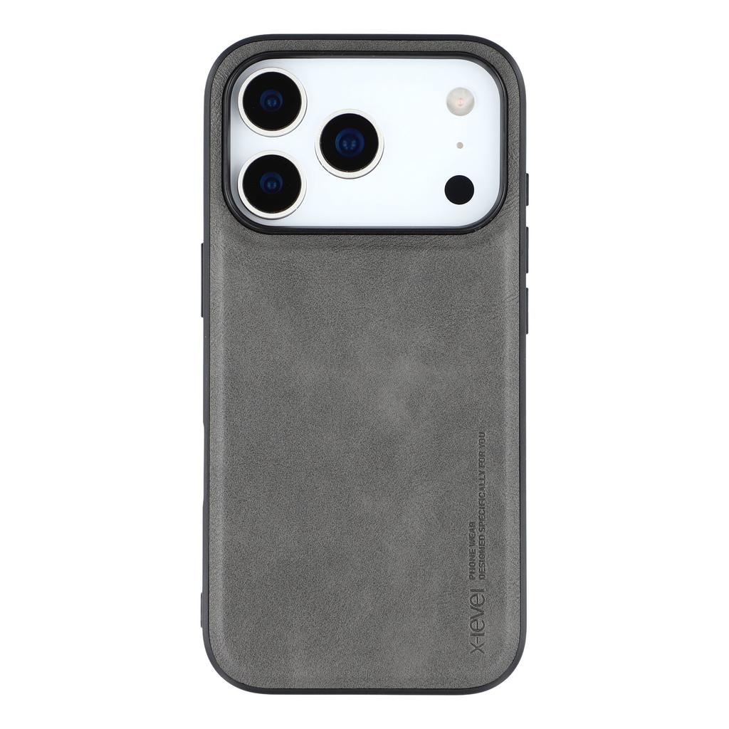 X-LEVEL Bojue-3 Series For iPhone 17 Pro Max Case Leather Coated PC+TPU Phone Back Cover