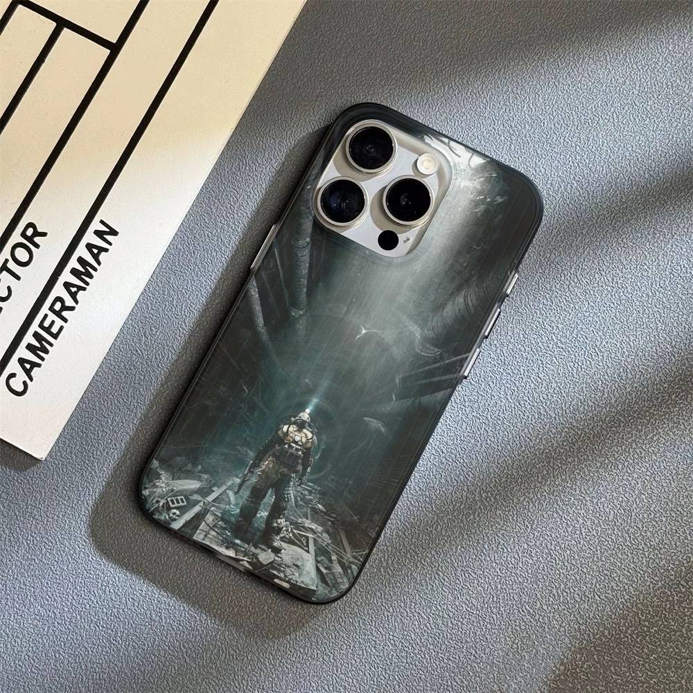 Постапокалиптическая игра Metro 2033 для iPhone 16 15 14 13 12 11 17 Pro Max Plus Волна Гофрированный чехол для телефона Противоударная крышка