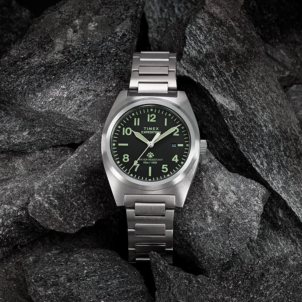 TIMEX Мужские металлические часы Expedition Capstone 39 мм TW2Y18300