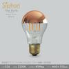 [3-Year Warranty] Siphon The Bulb Copper Mirror LDF61D Filament LED Bulb, Color Temperature: 2200K, E26, Warm White, Clear Glass, Retro, Antique,
