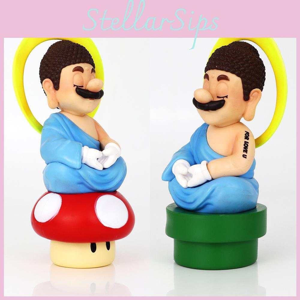 Очаровательная фигурка Марио в стиле супер аниме для демонстрации с красочным Марио в стиле водопроводной трубы