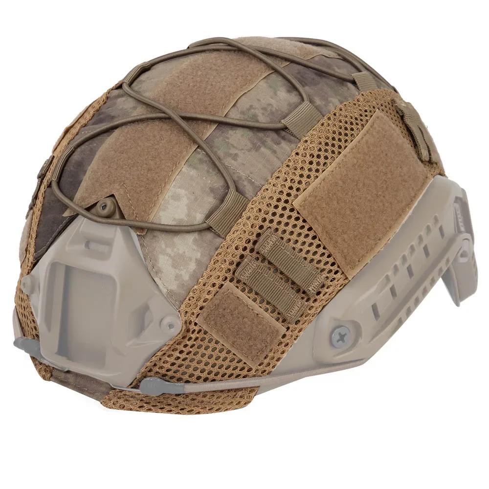 Тактический чехол для шлема с эластичным шнуром для шлема FAST Airsoft Paintball Wargame Gear CS MH PJ BJ Helmets Cover 15 цветов