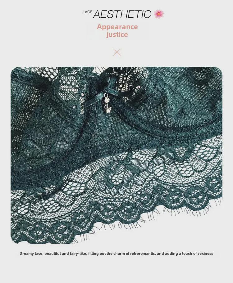 Женский сексуальный кружевной комплект бюстгальтера: Большой размер с поддержкой для большой груди, подчеркивающий силуэт, тонкий удобный дизайн.