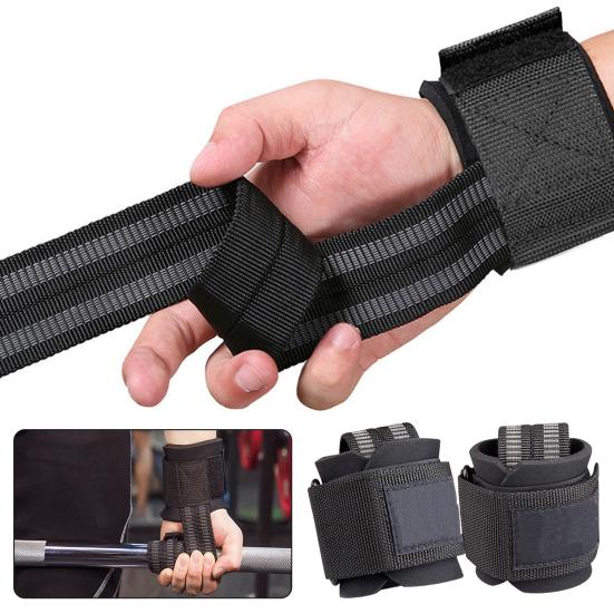 2 шт., ремешок для защиты запястья для тяжелой атлетики, регулируемый жесткий подъемный ремешок на запястье, ручки для силовых тренировок, становая тяга, ручка для фитнеса