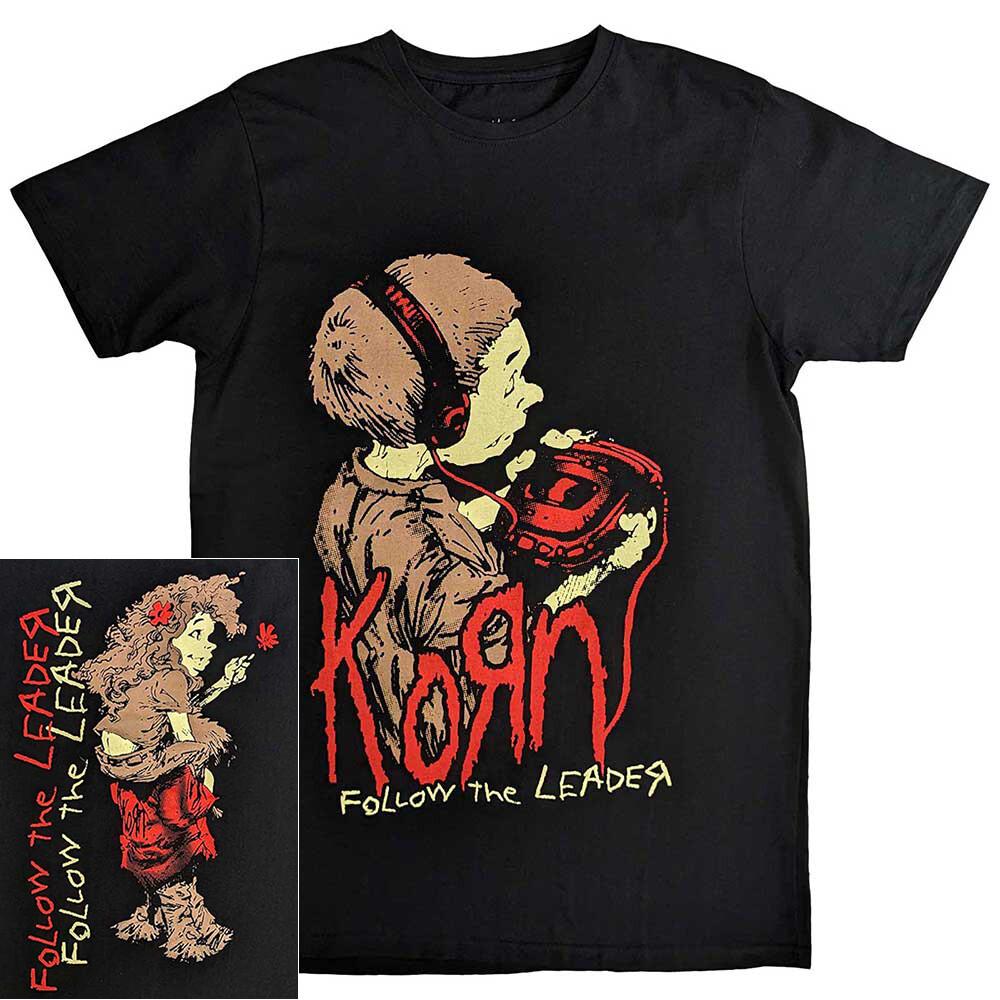 26 Korn Follow The Leader Cartoon Shirt S-XXL T-Shirt Official Band Tshirt Unisex T-Shirt
