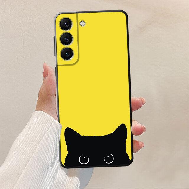 Мягкий чехол из ТПУ для Samsung Galaxy S20 Fe S9 S21 Plus S23 Ultra 5g S10 S10e S7 S22 S8 S8plus, черный чехол с изображением кота Кима Хаскинса