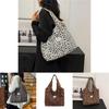 Trendy Street Style Black Brown White Summer Tote Bag For Daily Use