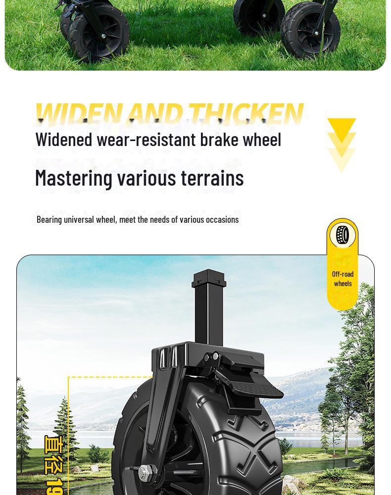 Складная тележка для кемпинга на открытом воздухе от производителя: Большой пикниковый прицеп и детская лежачая тележка