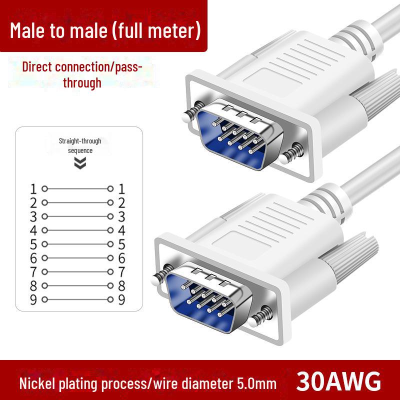 9-контактный разъем типа «папа» и «мама» RS232 COM-порт DB9 удлинительный кабель для промышленного управления
