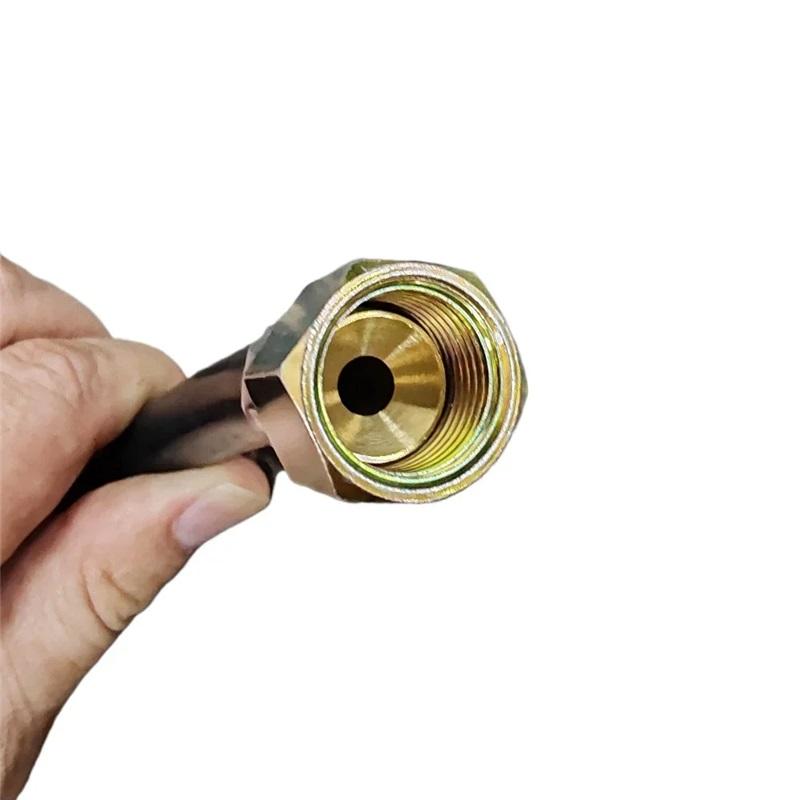 Газовый шланг и редуктор для газового гриля (LPG) Газовый шланг 150 см / 59" Редуктор давления 50 мбар Комплект регулятора Адаптер для газового гриля-барбекю (LPG)