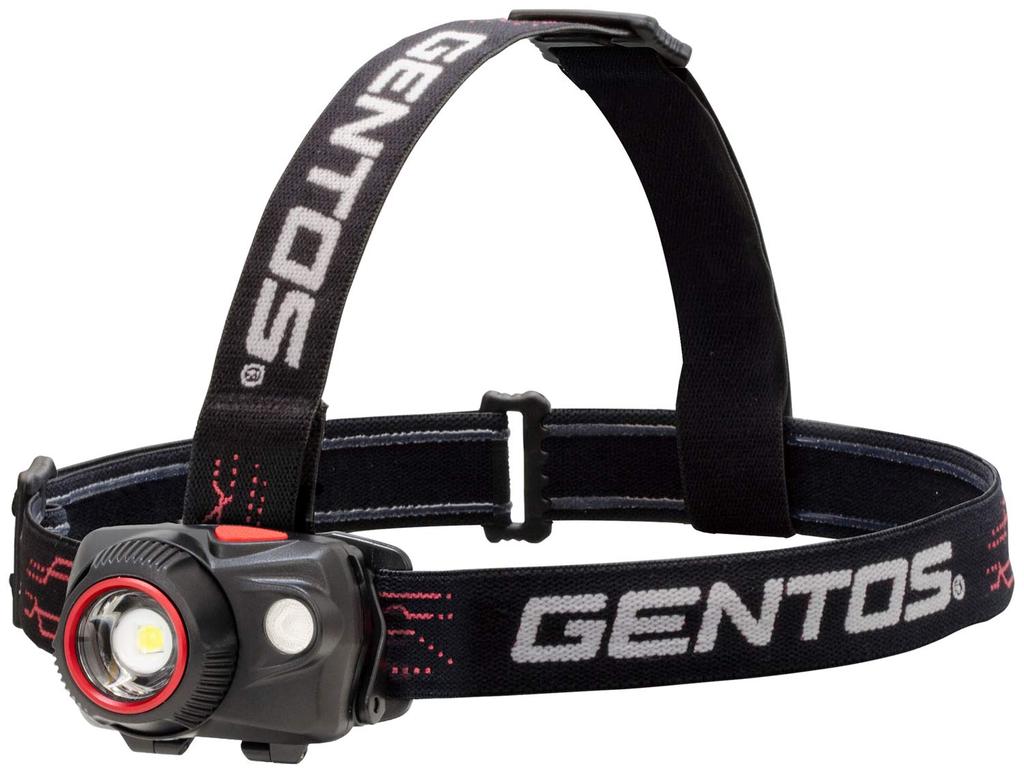 GENTOS Flashing Function LED Headlight [Brightness 320 Lumens Practical Lighting 6 Hours Red Sub LED] 3 AAA Types or Sold Separately Double Star
