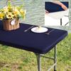Yousheng Outdoor Picnic Table Cloth with Elastic Edge Windproof Wear Resistant Waterproof Camping Washable Patio Table Cover Protector