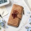 Gothic Baphomet Print Long Wallet Fashion PU Leather Card Holder Casual Daily Money Clutch for Men Women