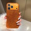 Популярный оранжевый блестящий чехол со стразами для iPhone 17 Pro Max Air 11 12 13 14 15 16 ProMax Сияющая задняя крышка