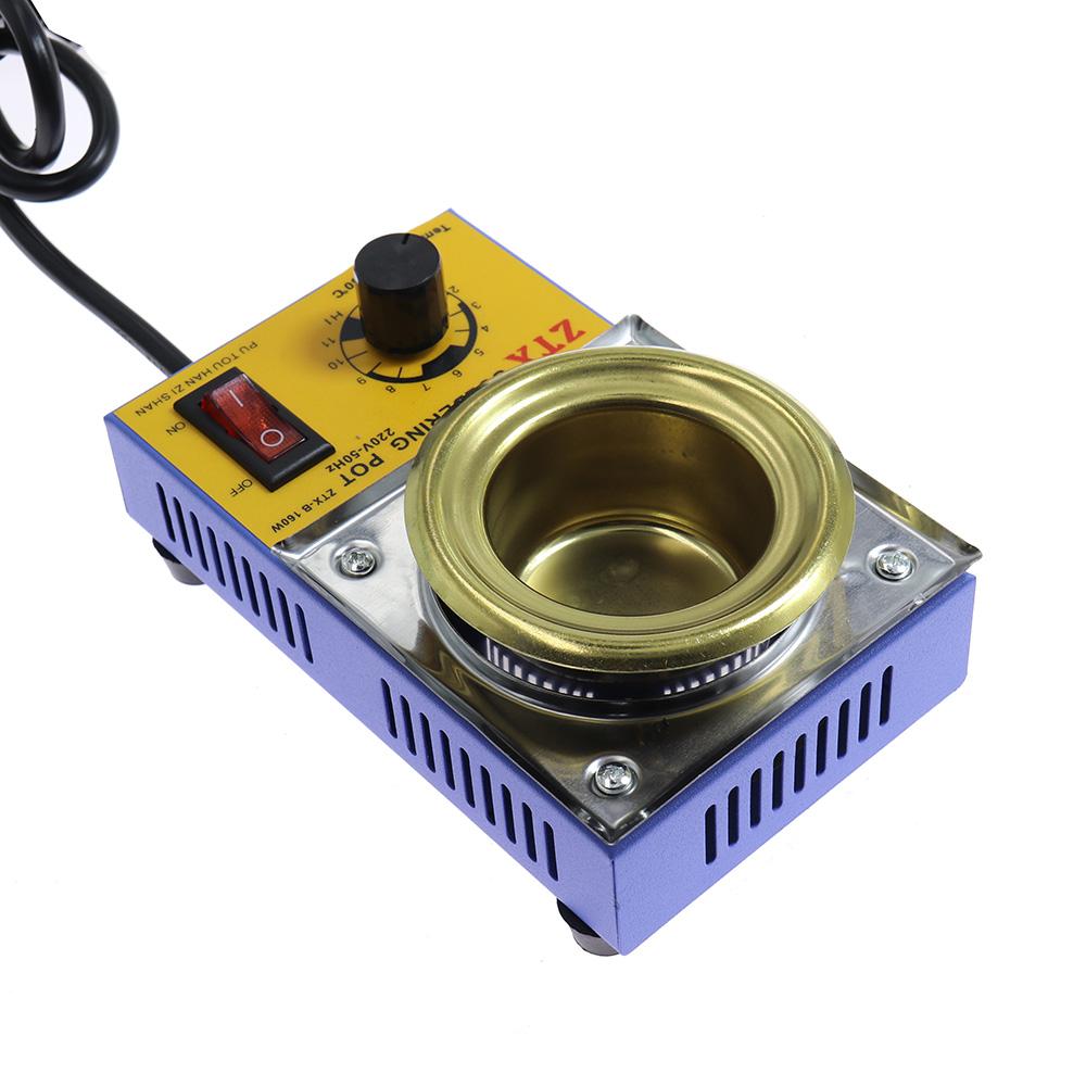 Высокое качество 220 В 150/160 Вт Регулируемая температура плавильная печь для олова плита горшок инструмент вилка ЕС