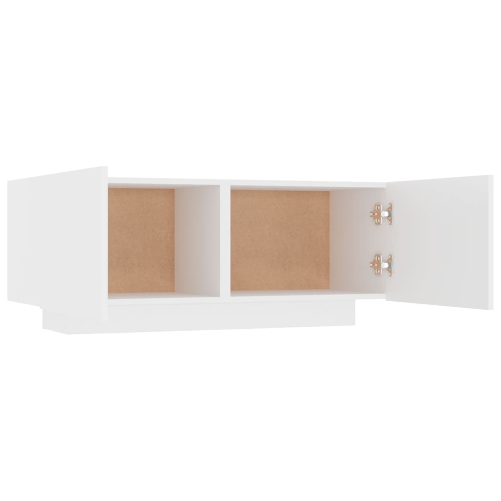 Nightstand White 100 x 35 x 40 cm Engineered Wood