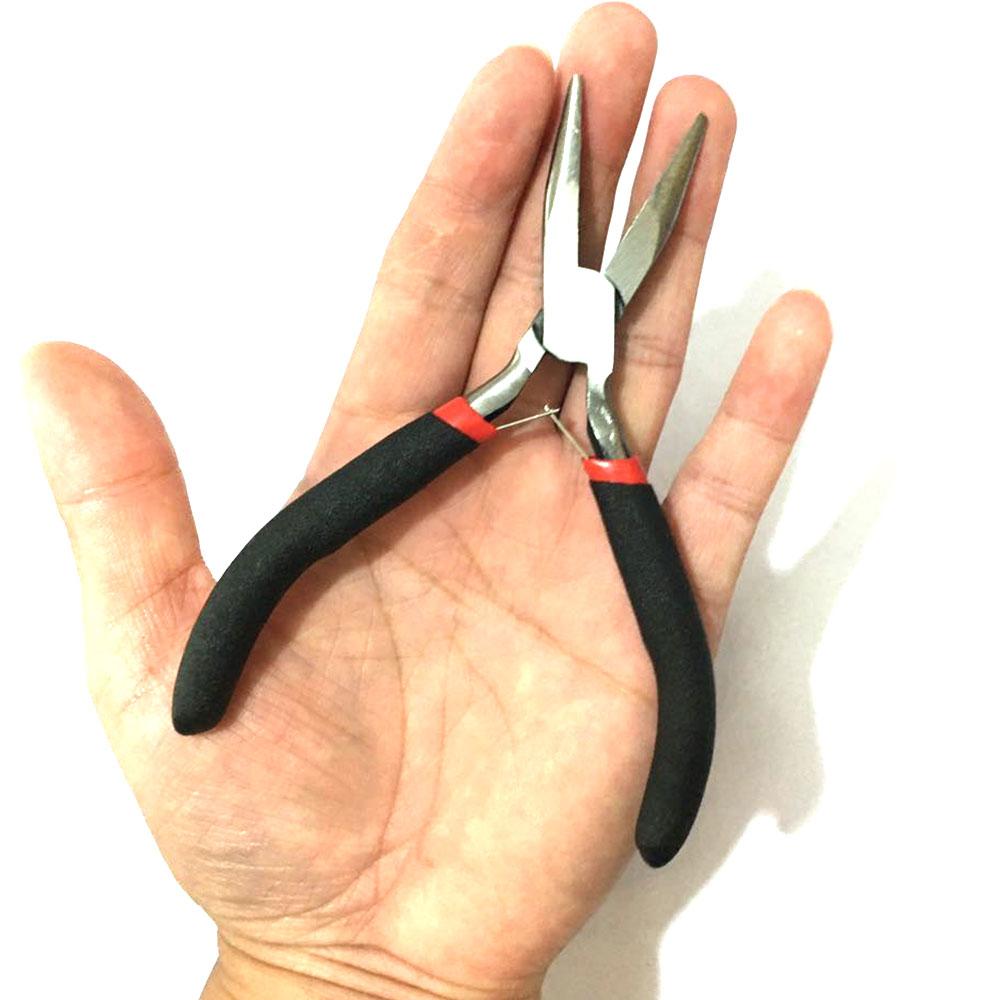 Stainless Steel Hair Pliers Tip Plier Diy Hair Extension Tools Flat Type Plier Clamp For Hair Extensions