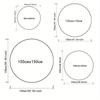Galaxy Starry Sky Round Rug Space Universe Cosmic Design Astronomical Theme Living Room Bedroom Floor Mat Decorative Carpet
