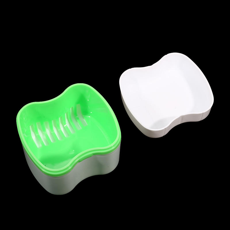 Bathroom Denture Cup Mouthguard Cleaning Container Denture Boxes Bath Dentures Container Denture Box for Travel Retainer