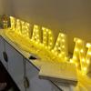 Alphabet Letter LED Lights Luminous Number Lamp Battery Warm Night Light for Home Wedding Birthday Christmas Party Decoration