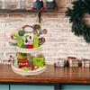 6PCS Christmas Tiered Tray Decor Wooden Signs Wood for Xmas Kitchen Decor