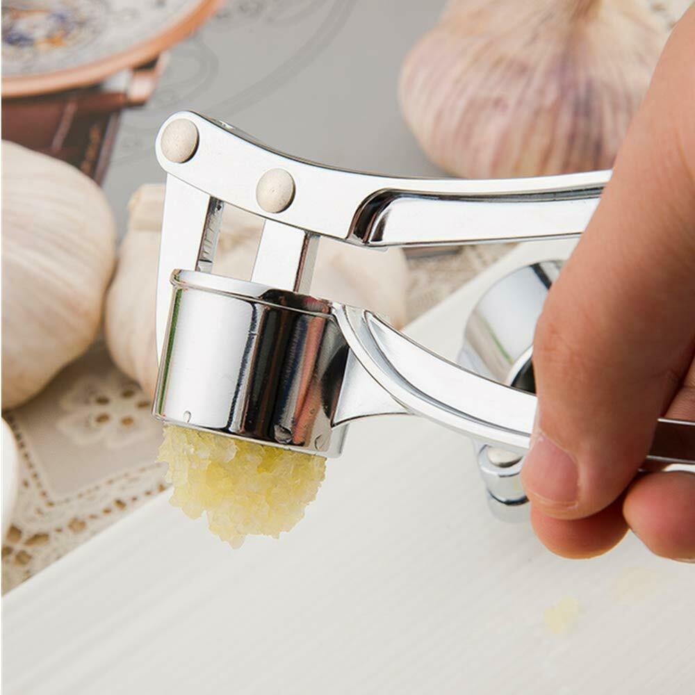 Garlic Press Crusher Mincer Chopper Peeler Squeeze Cutter Stainless Steel Ginger