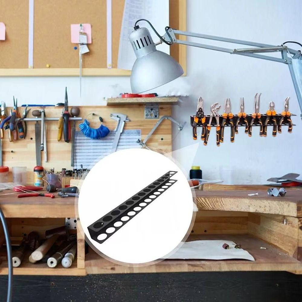 1Pcs Workshop Accessory Screwdriver Wall Rack Hammer Plier Tool Storage Organizer Pliers Holder