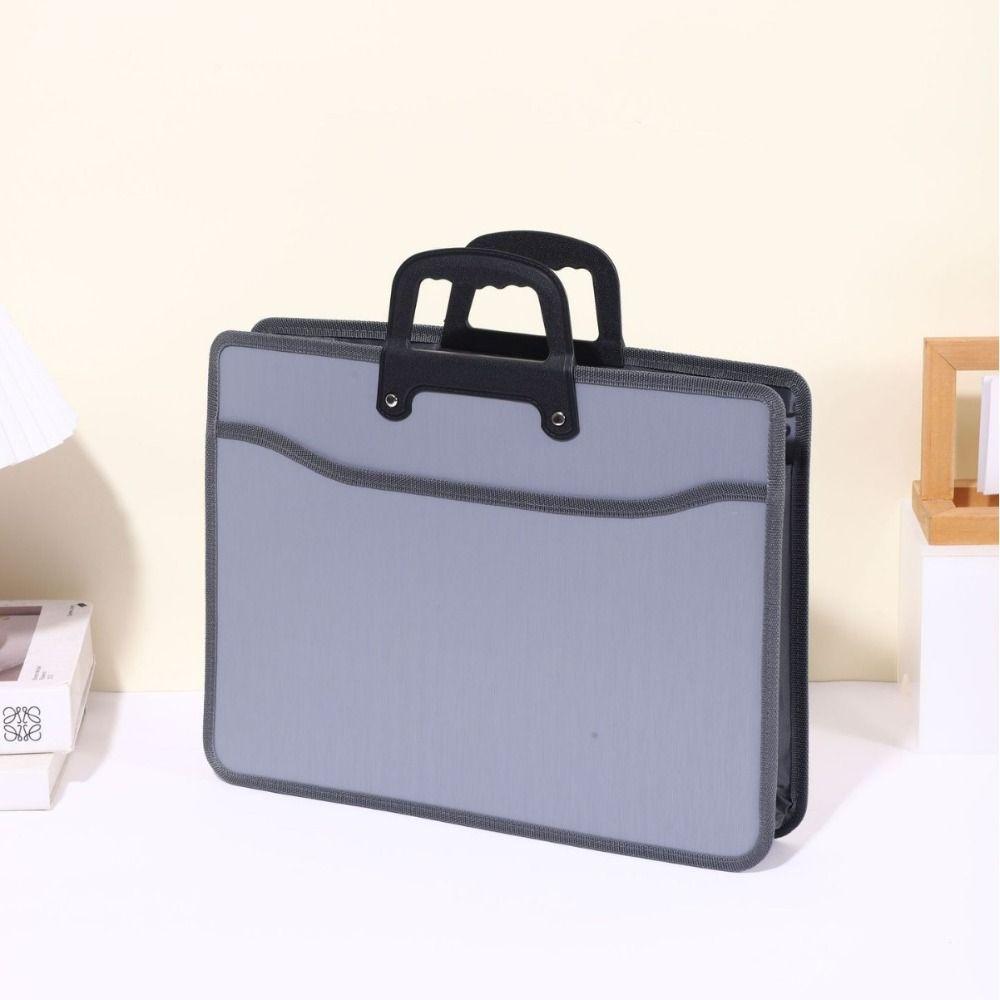 Oxford Cloth Office Briefcase Waterproof Document Handbag Protective Portable File Bag Car Side