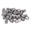 50Pcs Coupling Nut Round M4 Stainless Steel Rod Connector Nut Female Thread Fastener