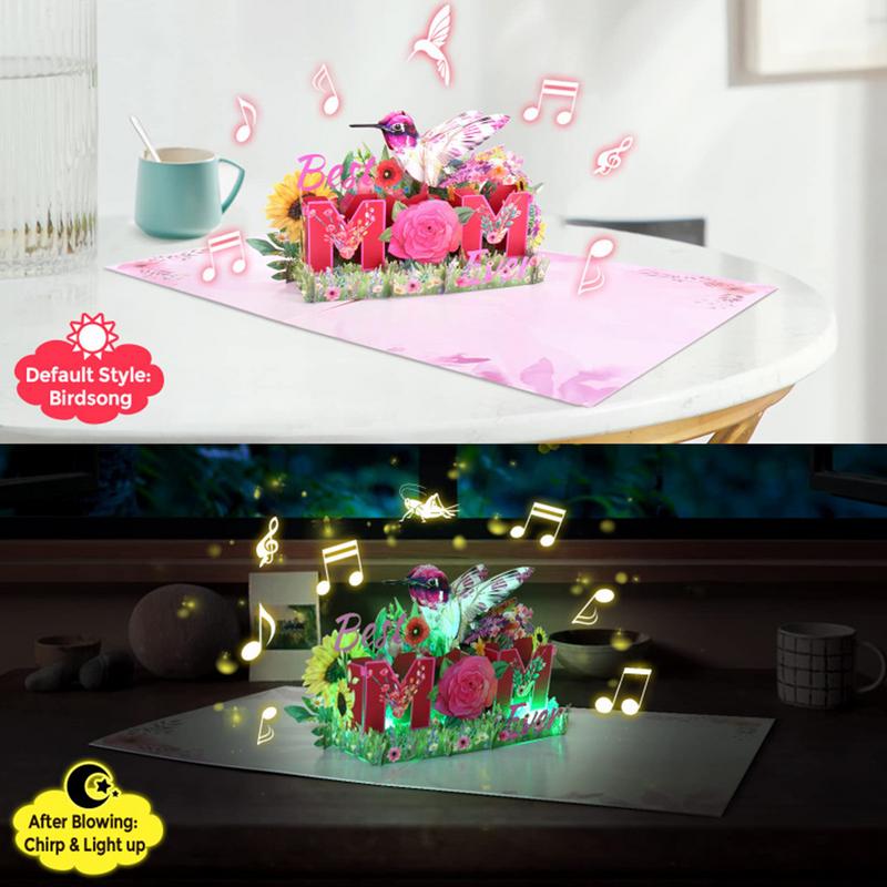 Открытки для мамы С Днем матери Pop-up открытки Поздравительные праздничные принадлежности Выразите благодарность Открыткой «Спасибо»